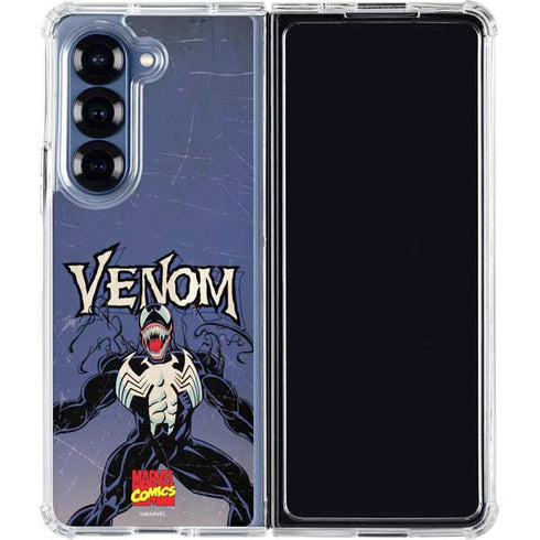 Marvel Classic Comics Venom Galaxy Z Fold6 Clear Case